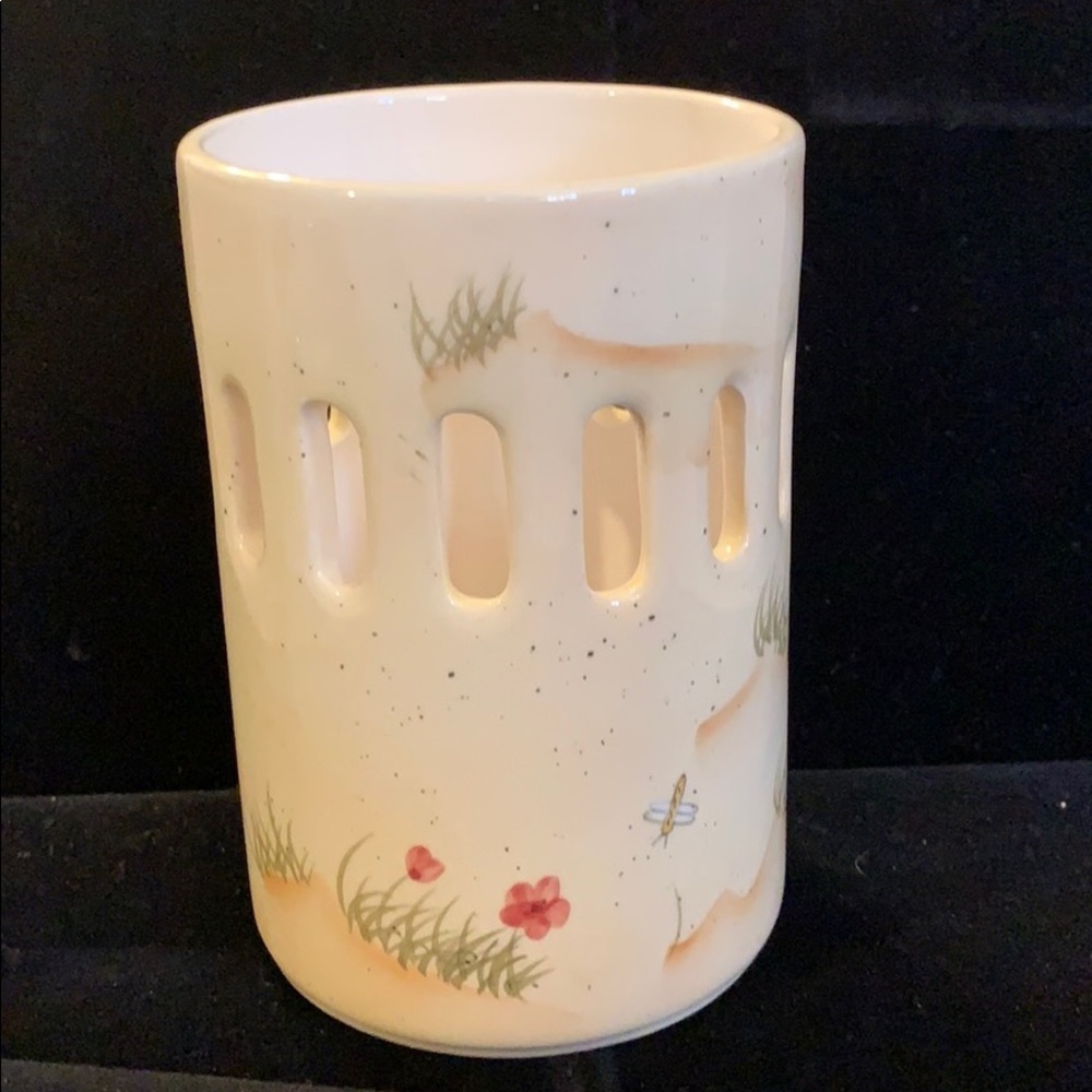 Home Interiors Tea Light Candle Holder- Nature
